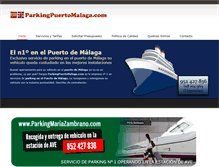 Tablet Screenshot of parkingpuertomalaga.com